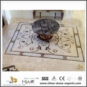 Visoko Polirane pločice Waterjet mramorni podu medaljon uzorak za predvorje