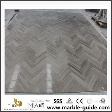 Kina bijeli mramorni podni dizajn polirana pločica pravougaone