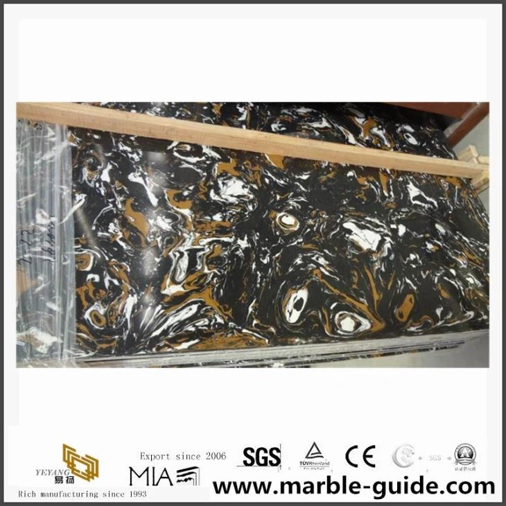 Artificial Porto Gold mramorne ploče za zidne projekte