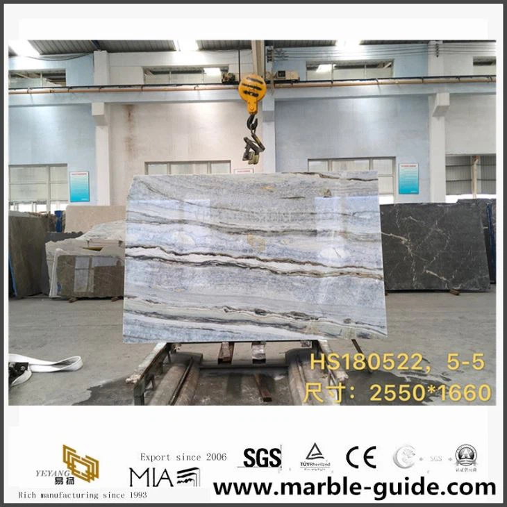 2cm Cipollino Blue Marble Slabs For Sale