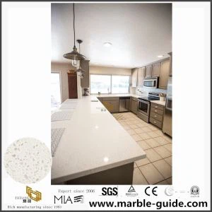 Prefab 72x36 Inch kvarcni pult sa lijevim bijelim