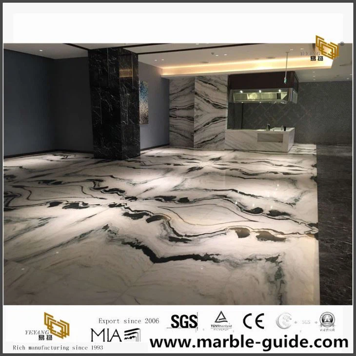 Panda White Marble For Hotel Flooring