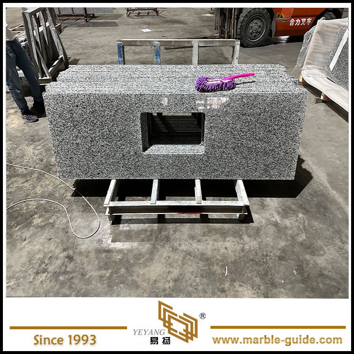 Luna pearl granite bathroom vanity